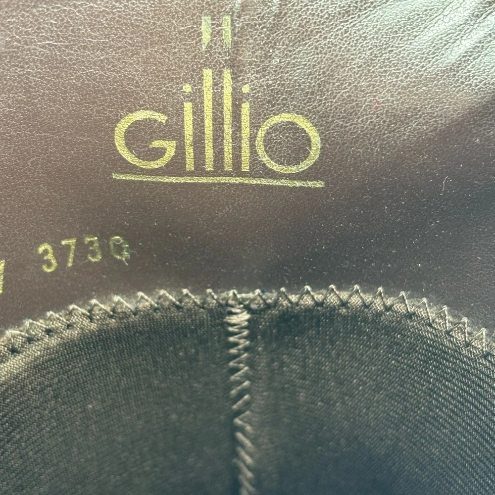 🐈‍⬛ Gillio Brown leather riding boots with elastic panels Boots